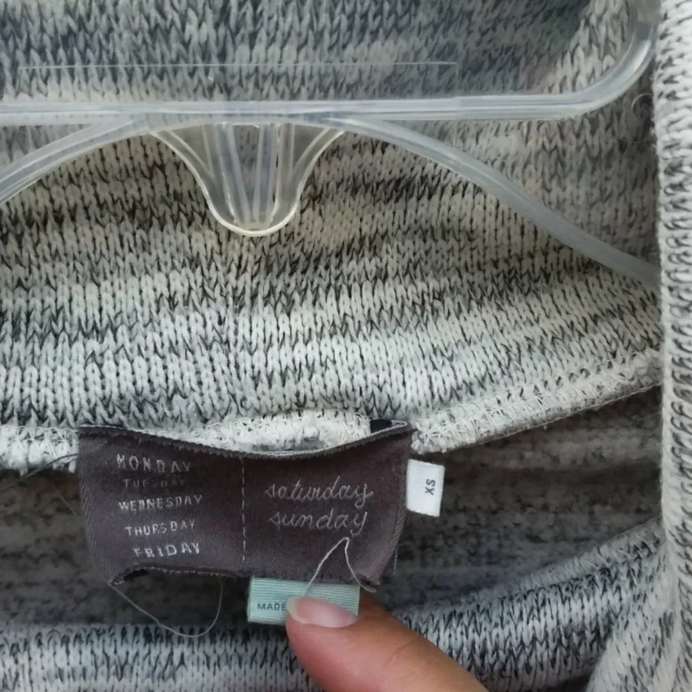 Anthropologie Saturday Sunday Cowl Neck Sweater XS - Picture 3 of 7